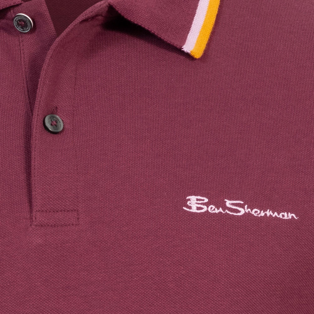 BEN SHERMAN Twin Tipped Herren Polo-Shirt 0076270N-PORT