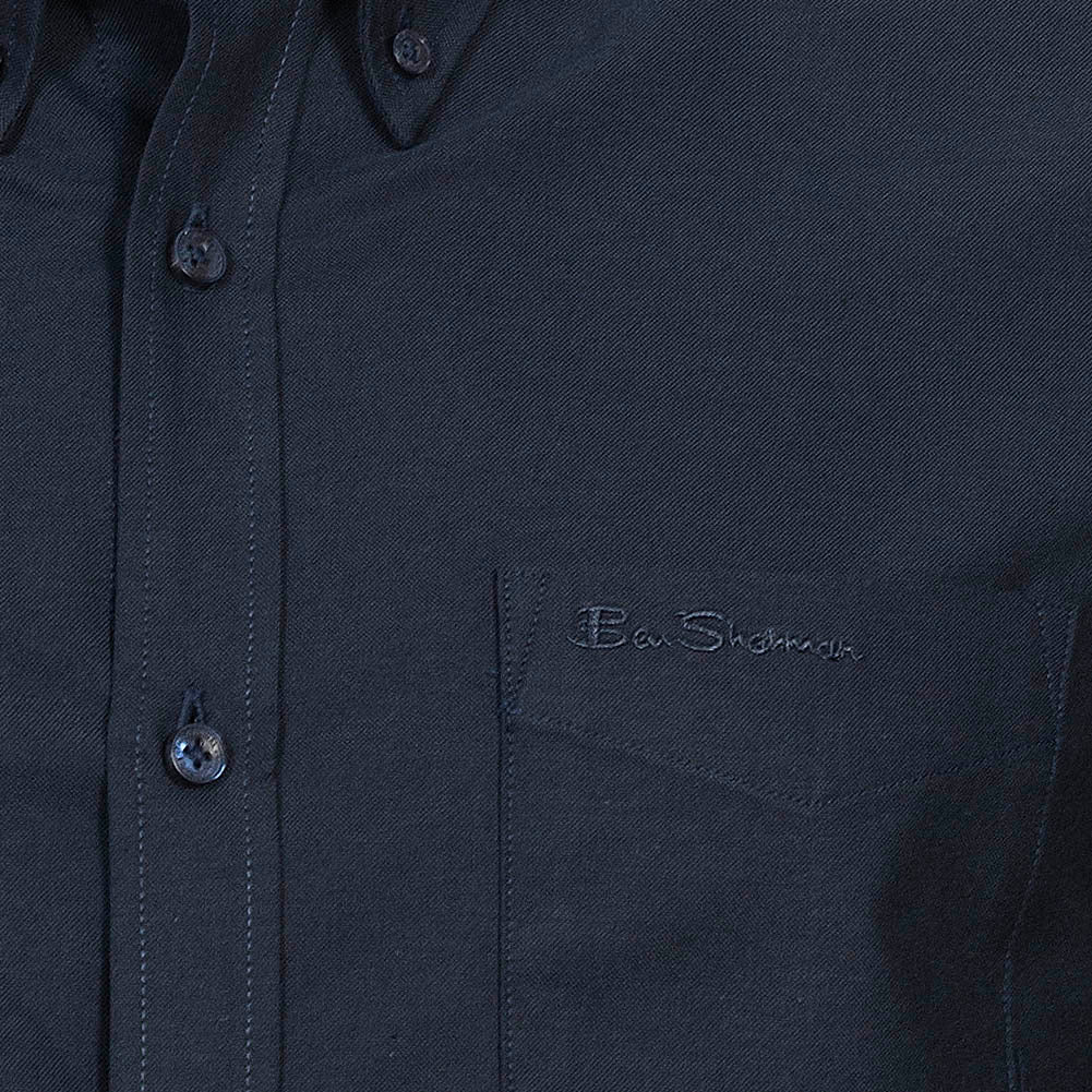 BEN SHERMAN Oxford Herren Langarm Hemd 0077857-DARKNAVY