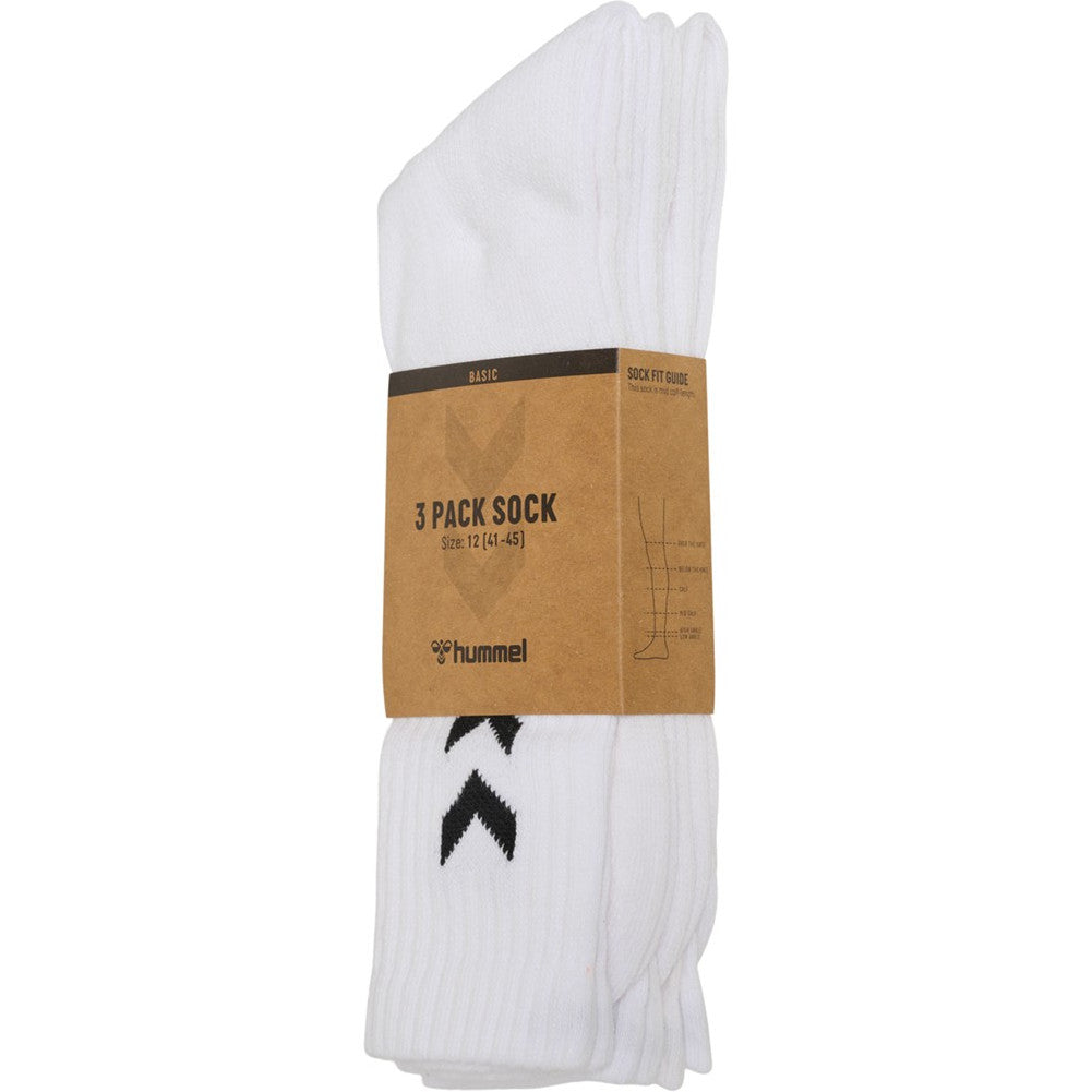 hummel Basic Sportsocken 3 Paar weiß 022030-9001