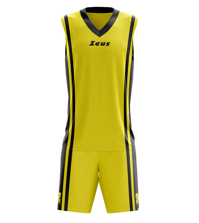 Zeus Kit Bozo Basketball Trikot + Shorts 2-tlg. Giallo/nero