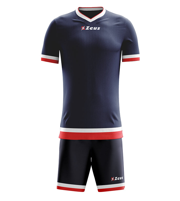 Zeus Kit Magic Basketball Trikot + Shorts blu/rosso