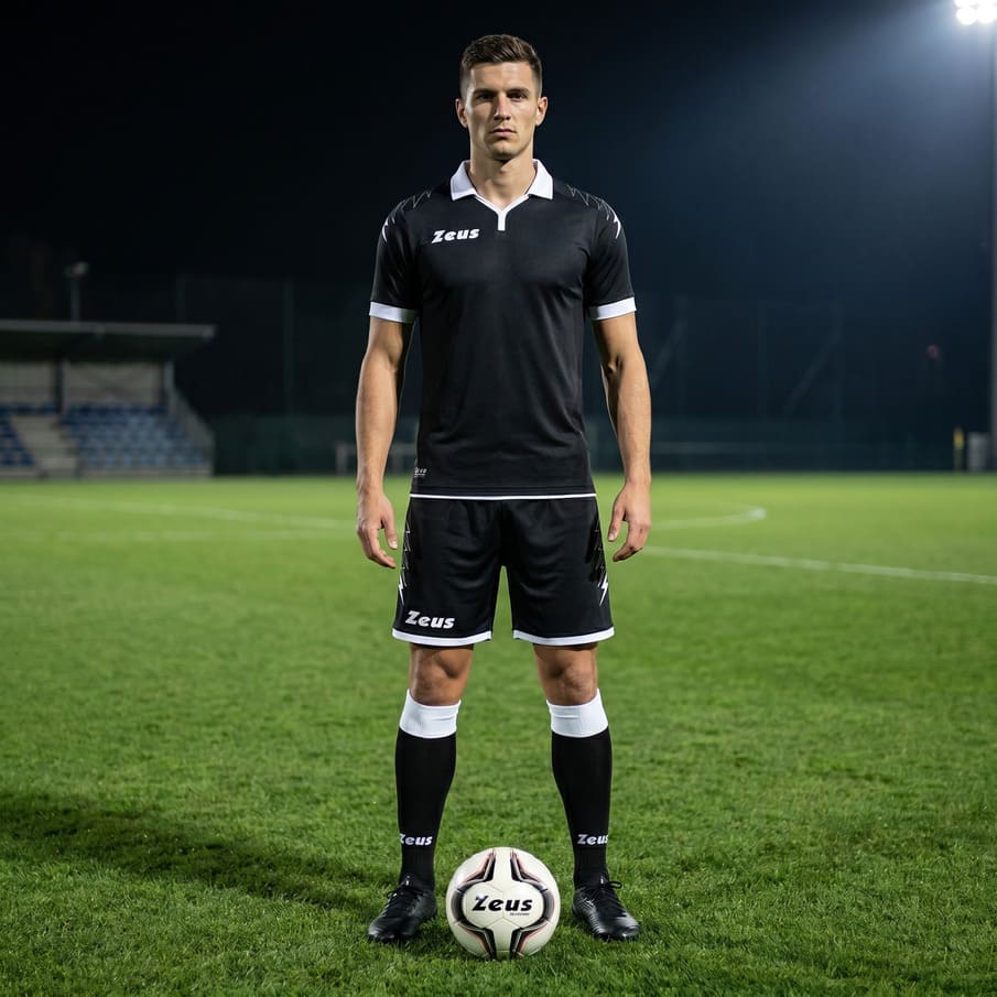 Zeus Kit Scorpion Trikot + Shorts Set nero/bianco