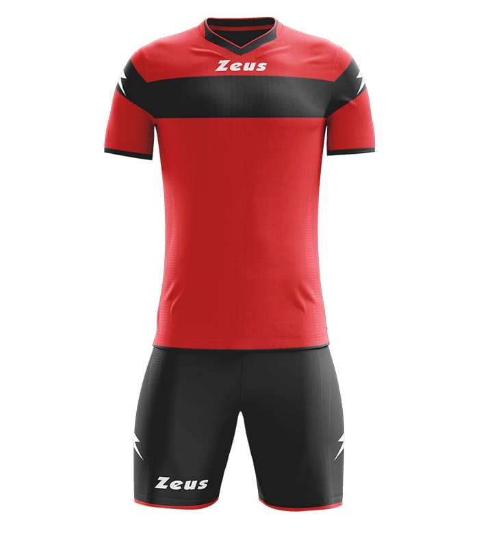 Zeus Kit Apollo Trikot-Set + Shorts 2-teilig rosso/nero