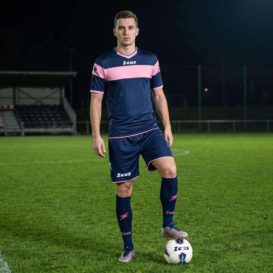 Zeus Kit Apollo Trikot-Set + Shorts 2-teilig blu/rosa