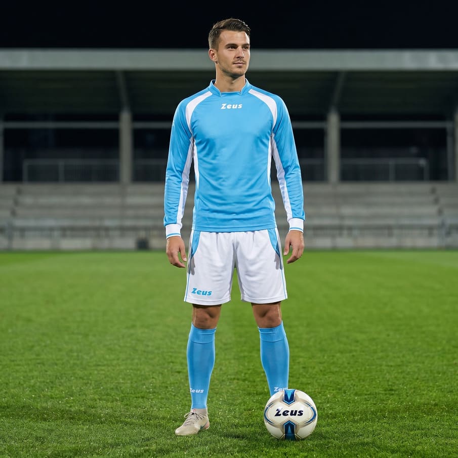 Zeus Kit Pippo Trikot-Set + Shorts 2-teilig sky/bianco