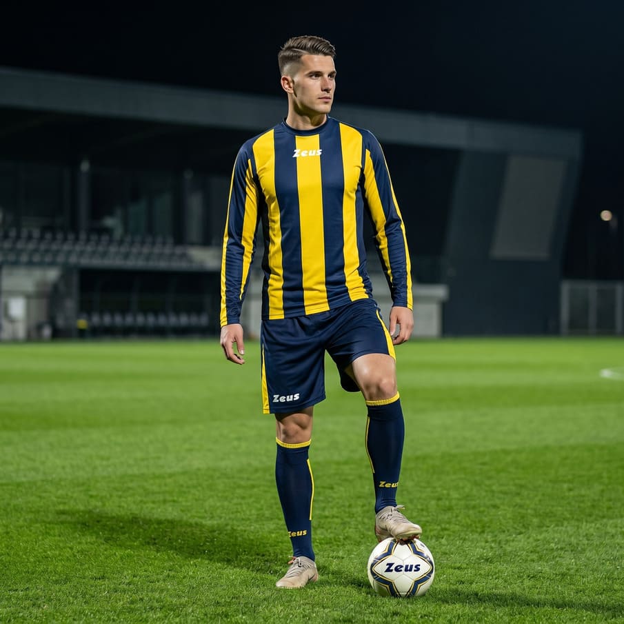 Zeus Kit Zagor Trikot-Set + Shorts 2-teilig blu/giallo