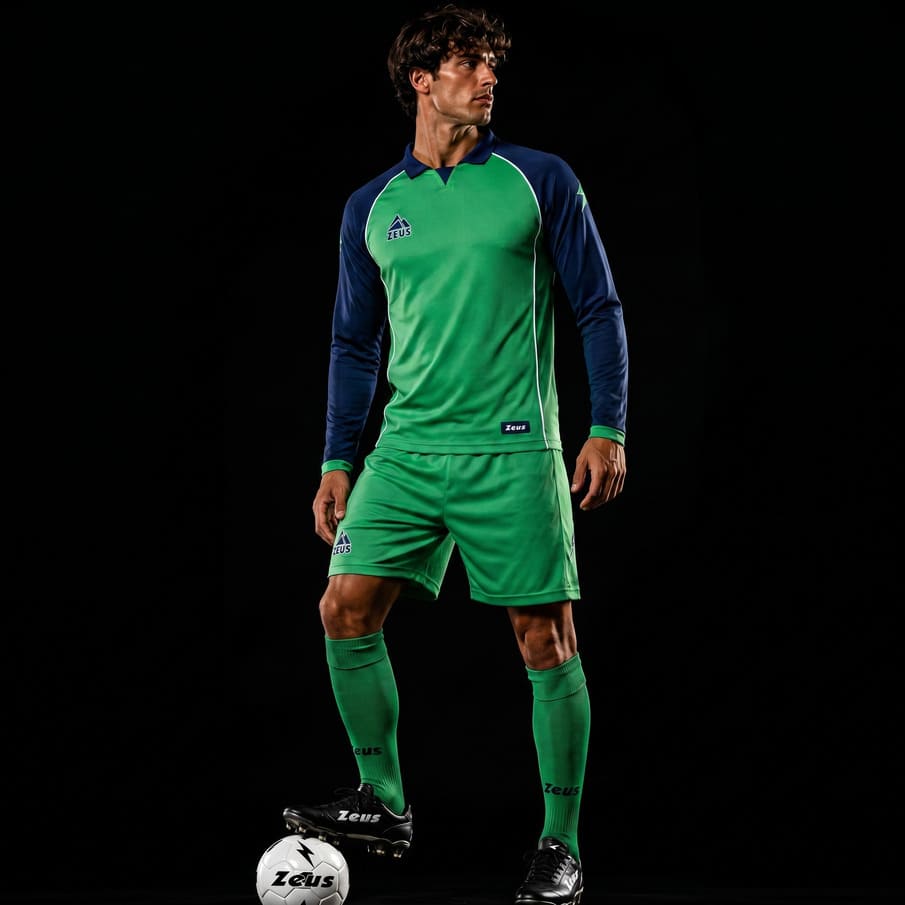 Zeus Kit Athos Herren Trikot-Set 2-tlg. verde/blu