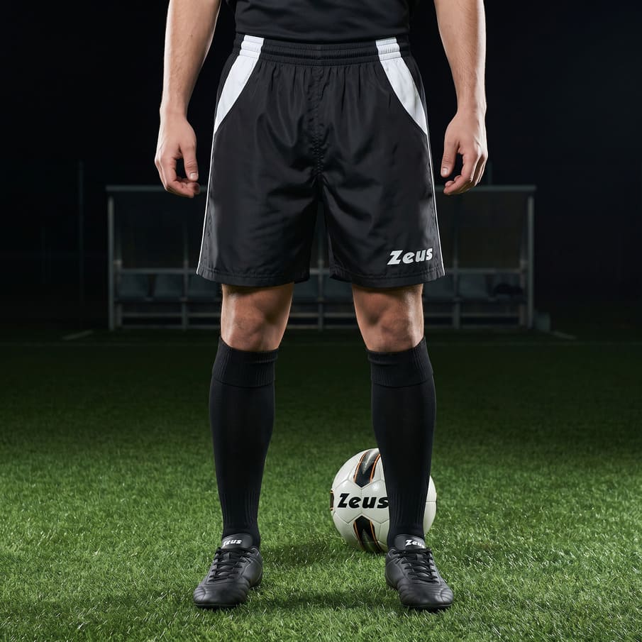 Zeus Pantaloncino Pippo Herren Training Shorts nero/bianco