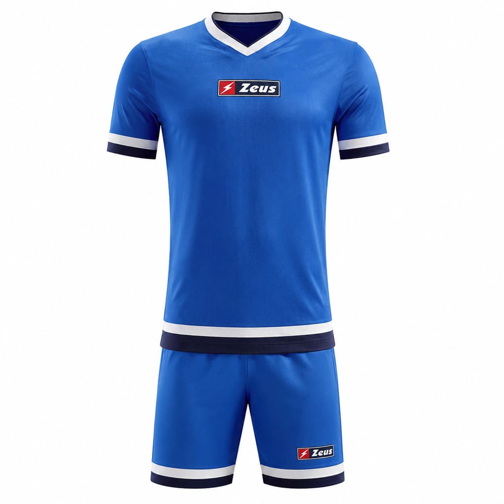 Zeus Kit Magic Basketball Trikot + Shorts royal blu/bianco