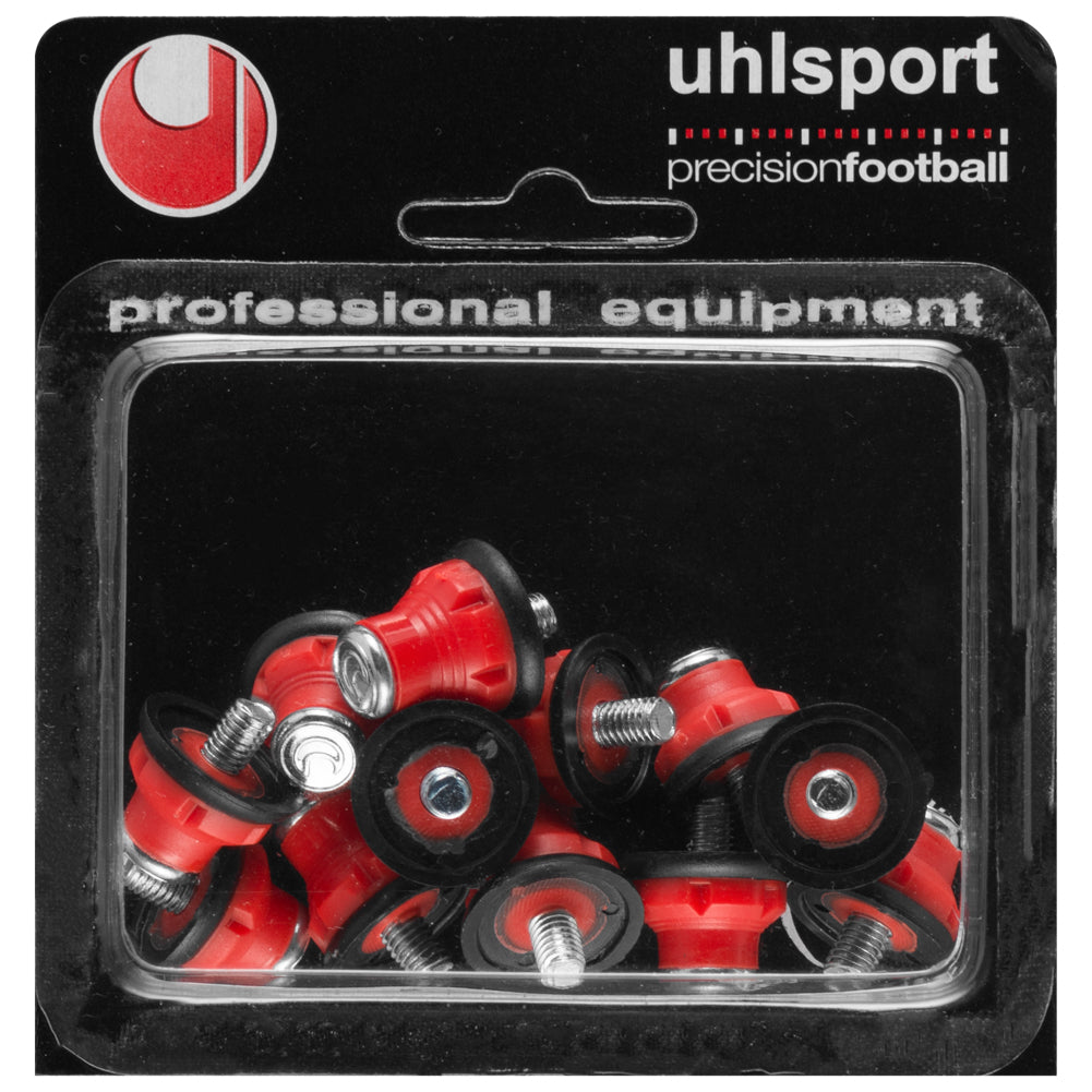 Uhlsport Wkręty ze stali i nylonu 12 części 1007018010200 czerwony