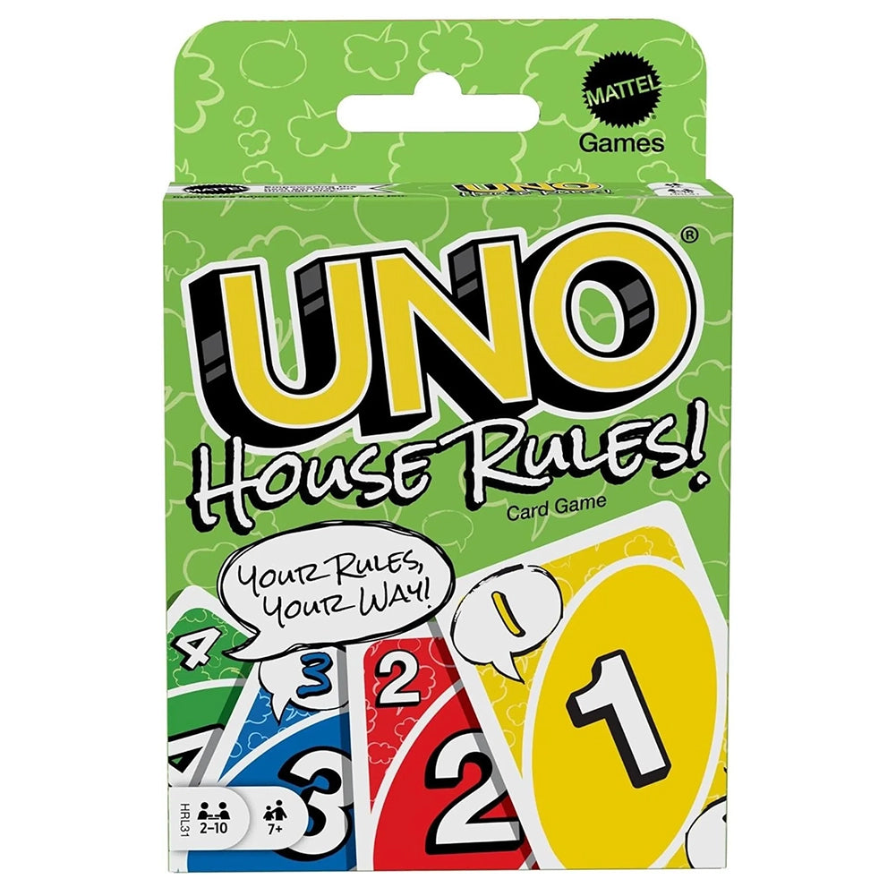 Mattel - Uno - Houserules Kartenspiel 194735179527
