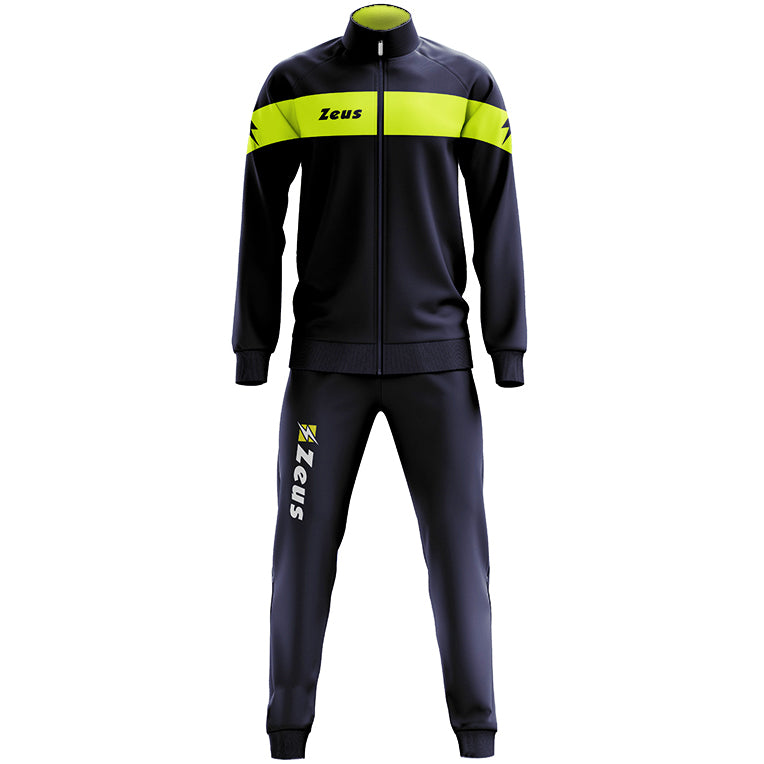 Zeus Tuta Apollo Mężczyźni Dres Granatowy neonowy żółty