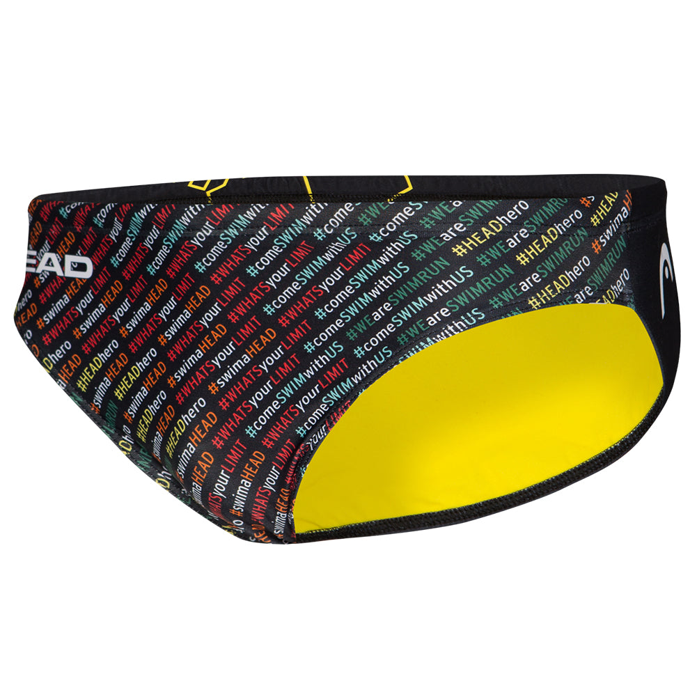 HEAD SWS Team Printed Brief 5 Chłopcy Kąpielówki 452575-COL