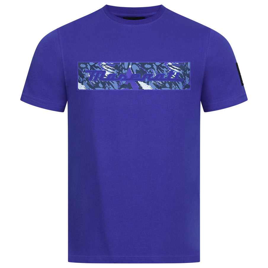 Maserati x North Sails Script Splash Herren T-Shirt blau 4530230000826480