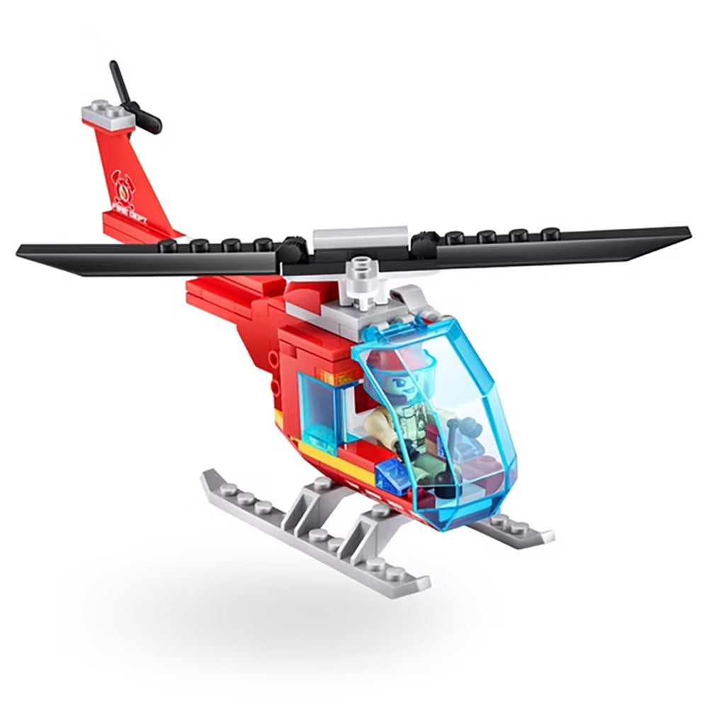 Zuru - MAX CITY Feuerwehr + Helikopter 265-tlg. Spielset 4894680033153