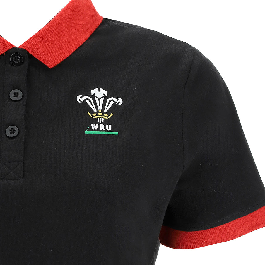 Wales WRU macron Rugby Damen Polo-Shirt 58195719