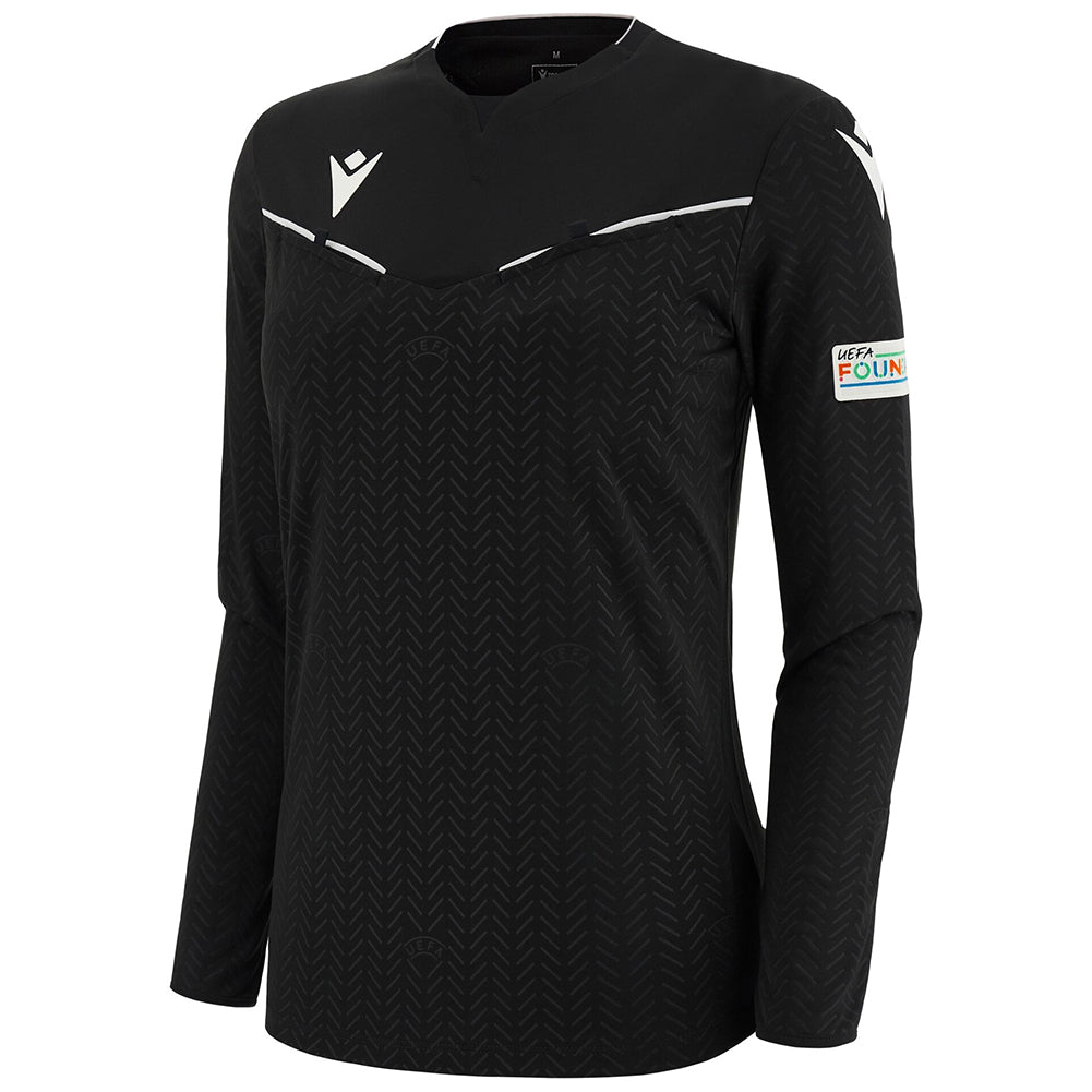 UEFA macron Damen Langarm Schiedsrichter Trikot 58575165