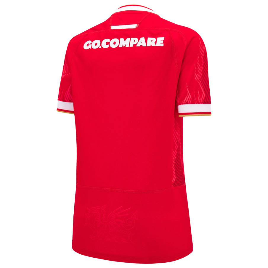 Wales WRU macron Rugby 6 Nations Damen Heim Trikot 60004637