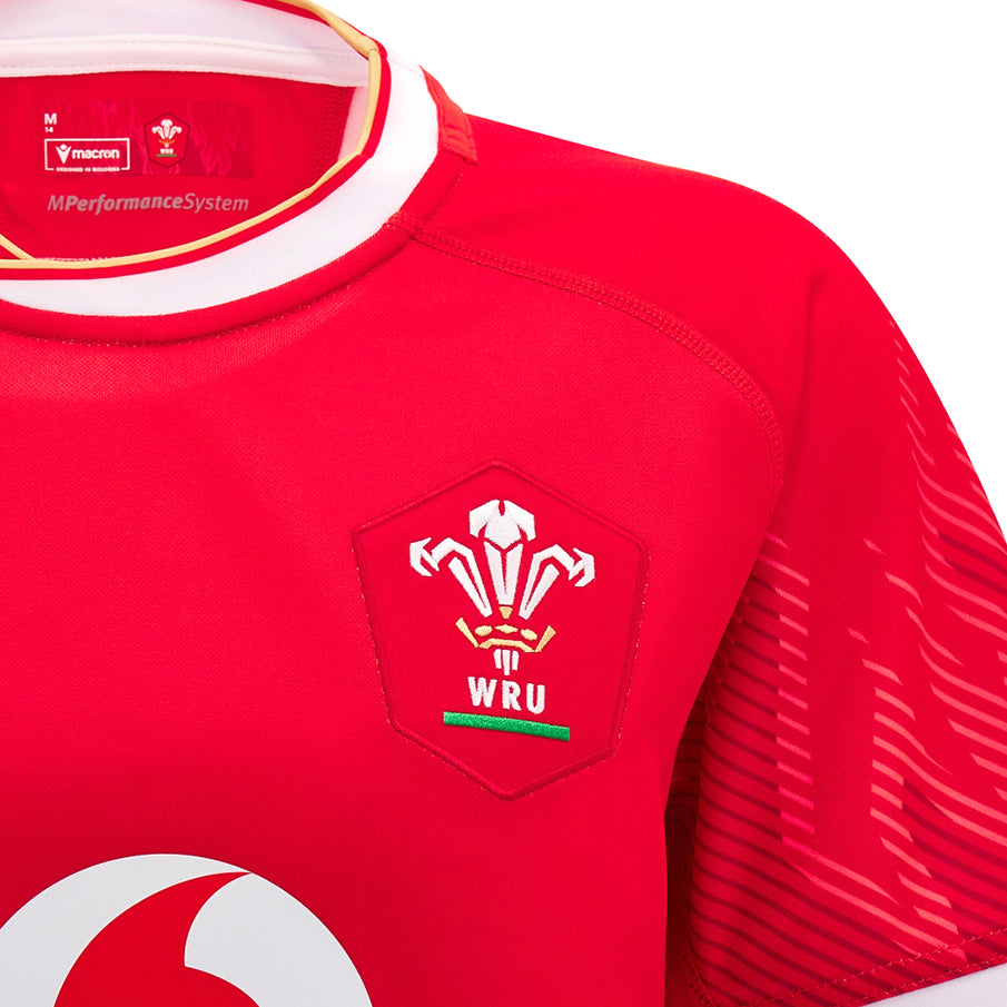 Wales WRU macron Rugby 6 Nations Damen Heim Trikot 60004637