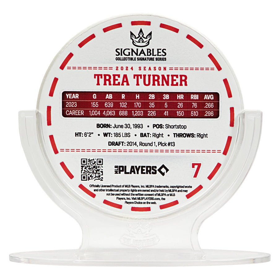 Philadelphia Phillies Trea Turner #7 MLB Sammlerstück 13 cm 850056417181