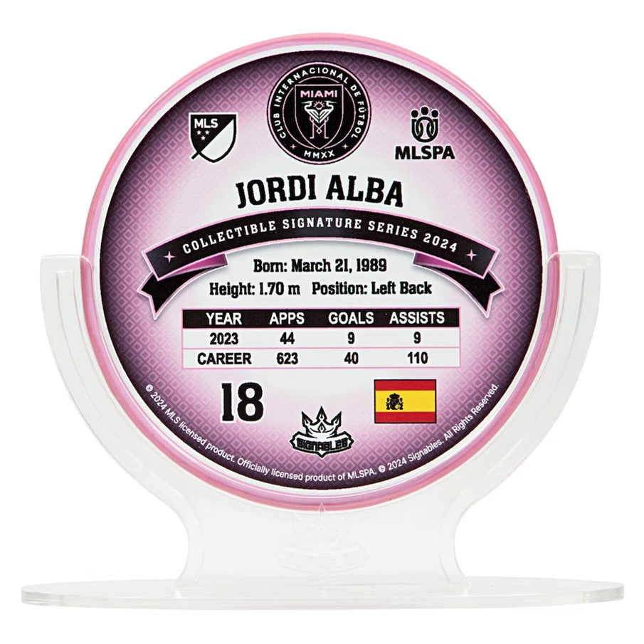 Inter Miami Jordi Alba #18 Fußball Sammlerstück 14 cm 850056417303