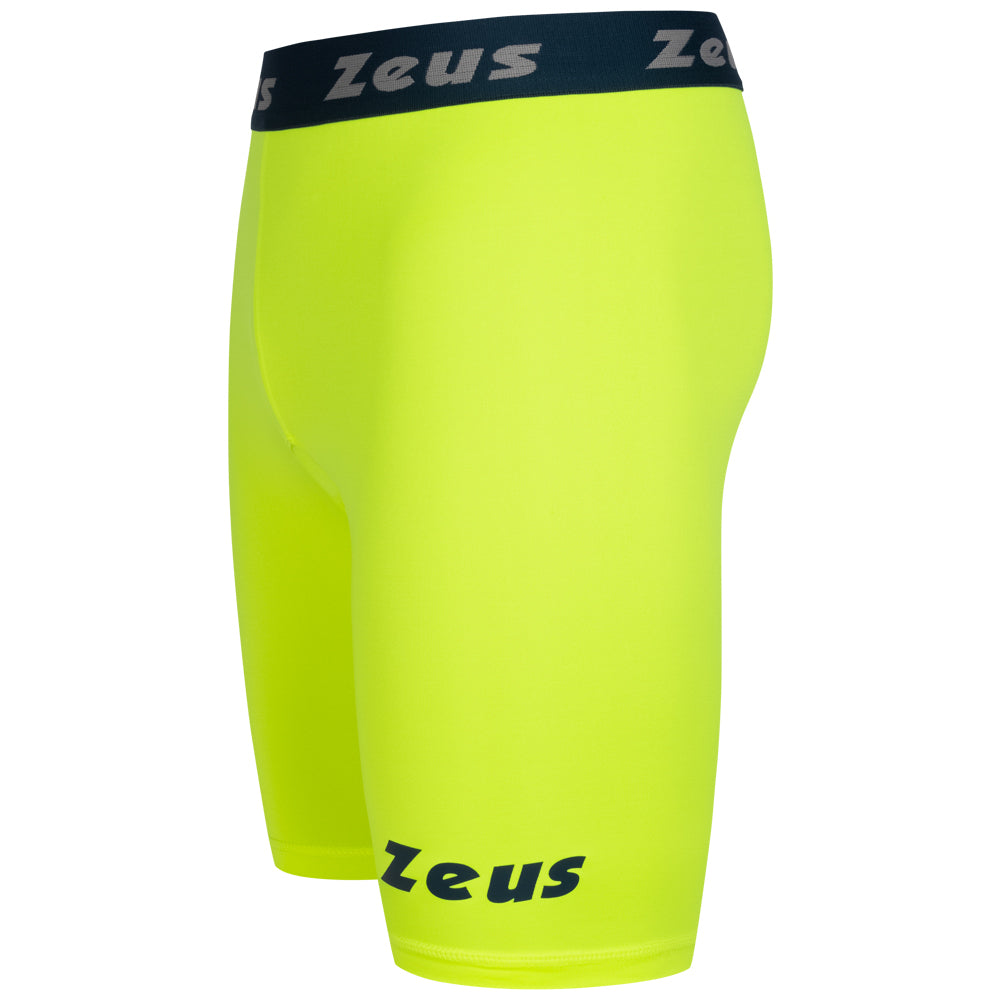 Zeus Bermuda Elastic Pro Mężczyźni Legginsy neonowy żółty
