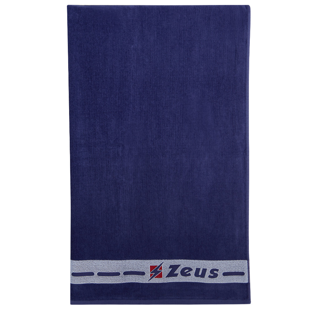 Zeus Plażowy ręcznik z bawełny 155 x 100 cm granatowy