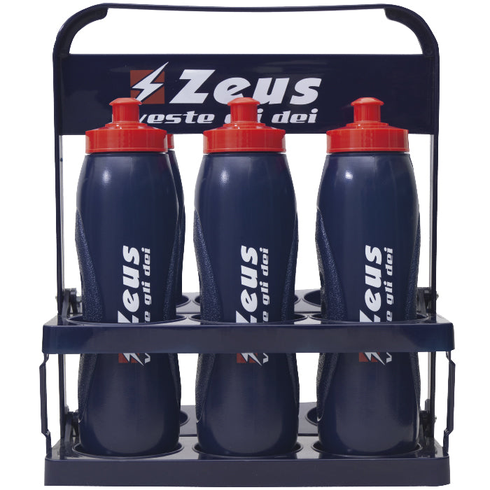 Zeus CESTELLO Flaschenträger mit Trinkflaschen 6er-Set 0,75l