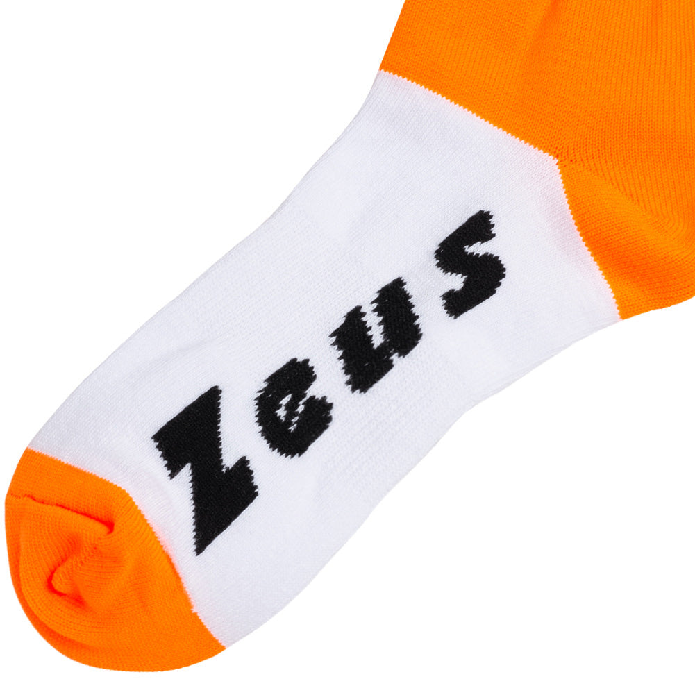 Zeus Calza Energy Getry piłkarskie Neon Orange