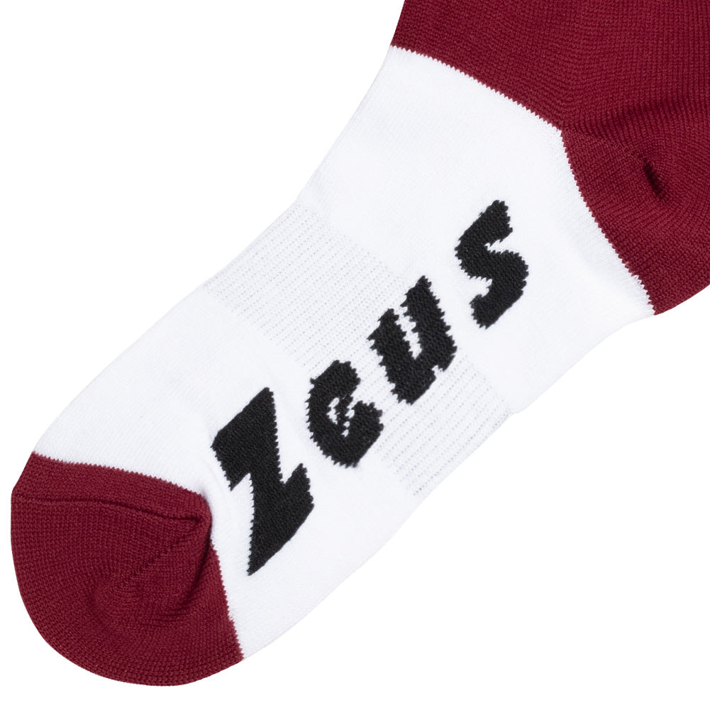 Zeus Calza Energy Getry piłkarskie ciemnoczerwony
