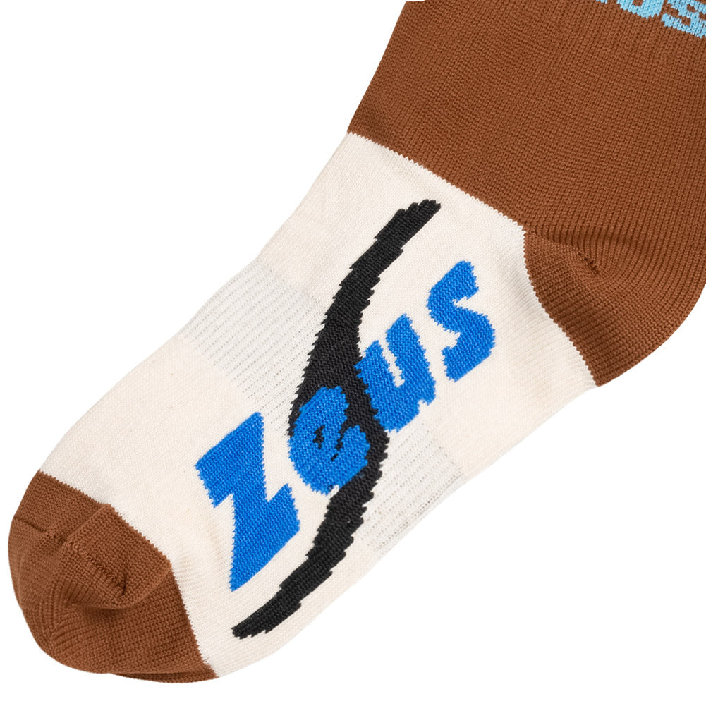 Zeus Calza Energy Getry piłkarskie brązowy