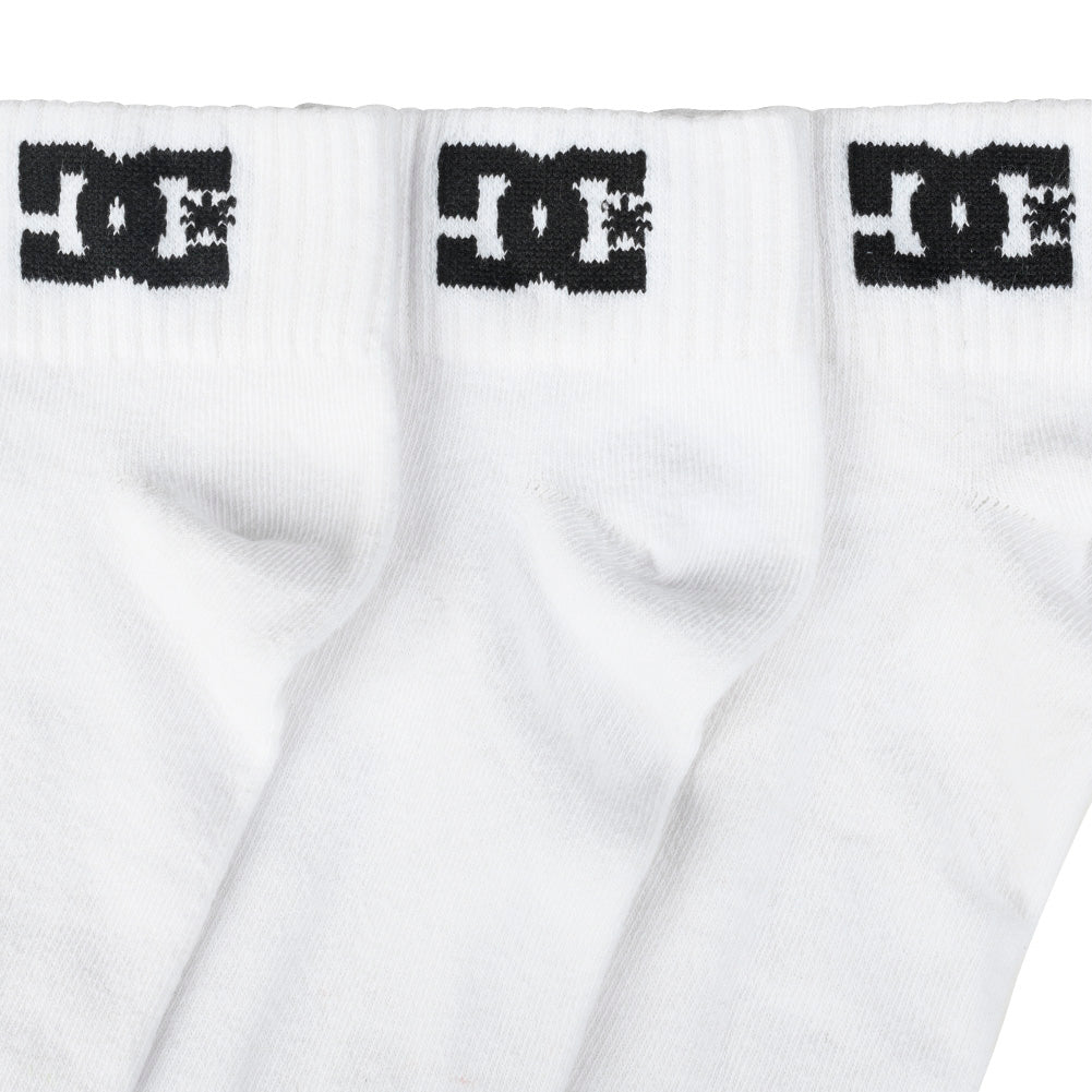 DC Shoes Quarter Unisex Socken 3 Paar weiß DC-21 QUARTER