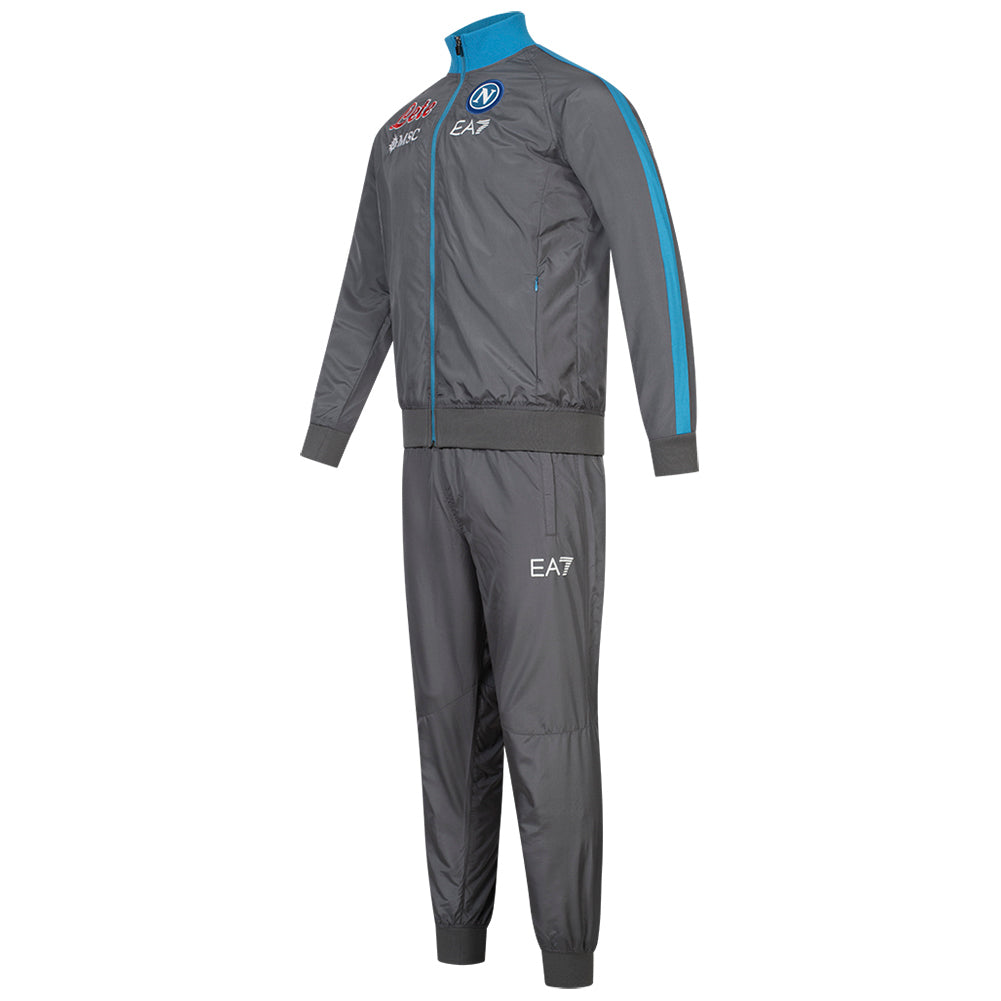 SSC Neapel EA7 Emporio Armani Herren Präsentationsanzug grau EASSCN23R15-MAGNET