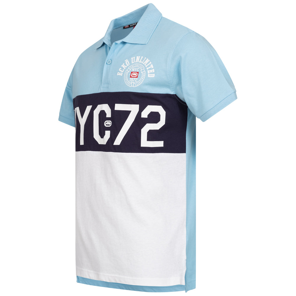 Ecko Unltd. Premium Mężczyźni Koszulka polo EFM04794-NIEBIESKI
