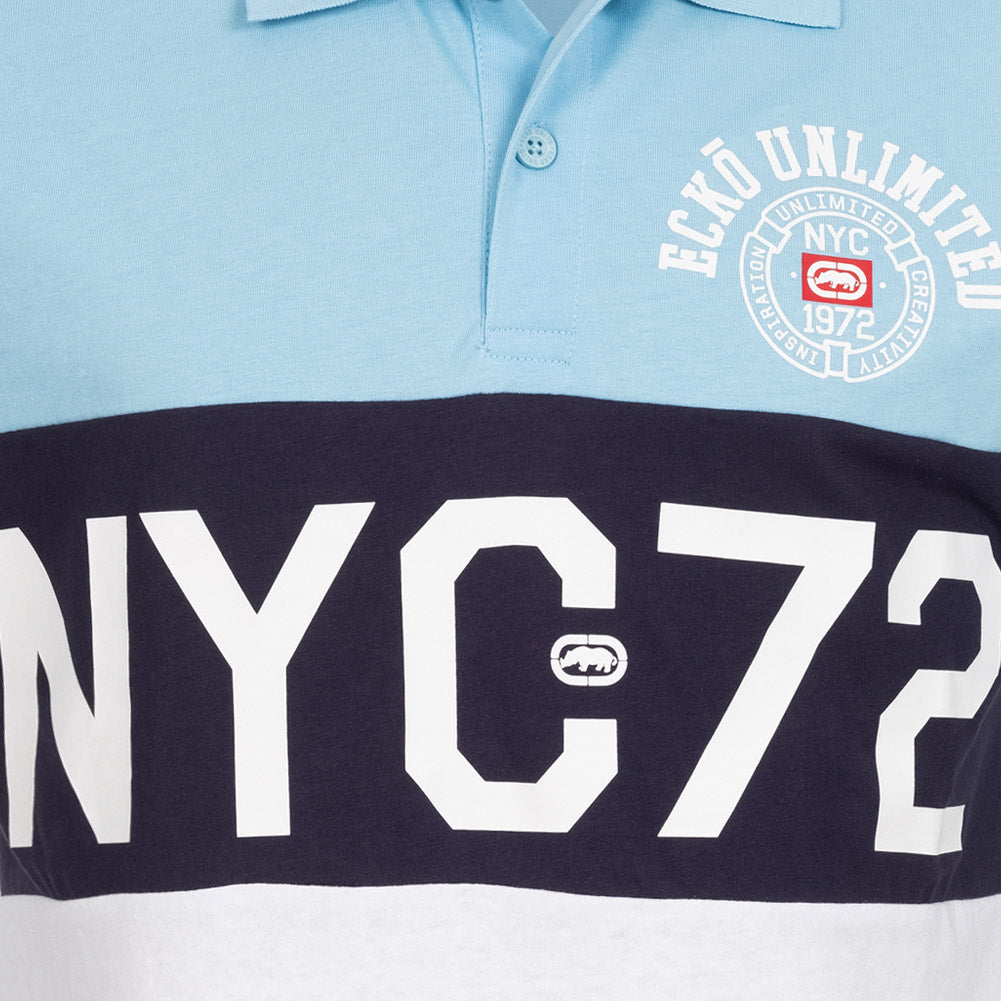 Ecko Unltd. Premium Mężczyźni Koszulka polo EFM04794-NIEBIESKI
