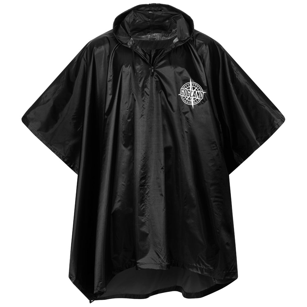 GOGLAND ® Monsun Ponczo przeciwdeszczowe czarny