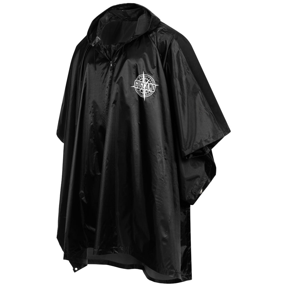 GOGLAND ® Monsun Ponczo przeciwdeszczowe czarny