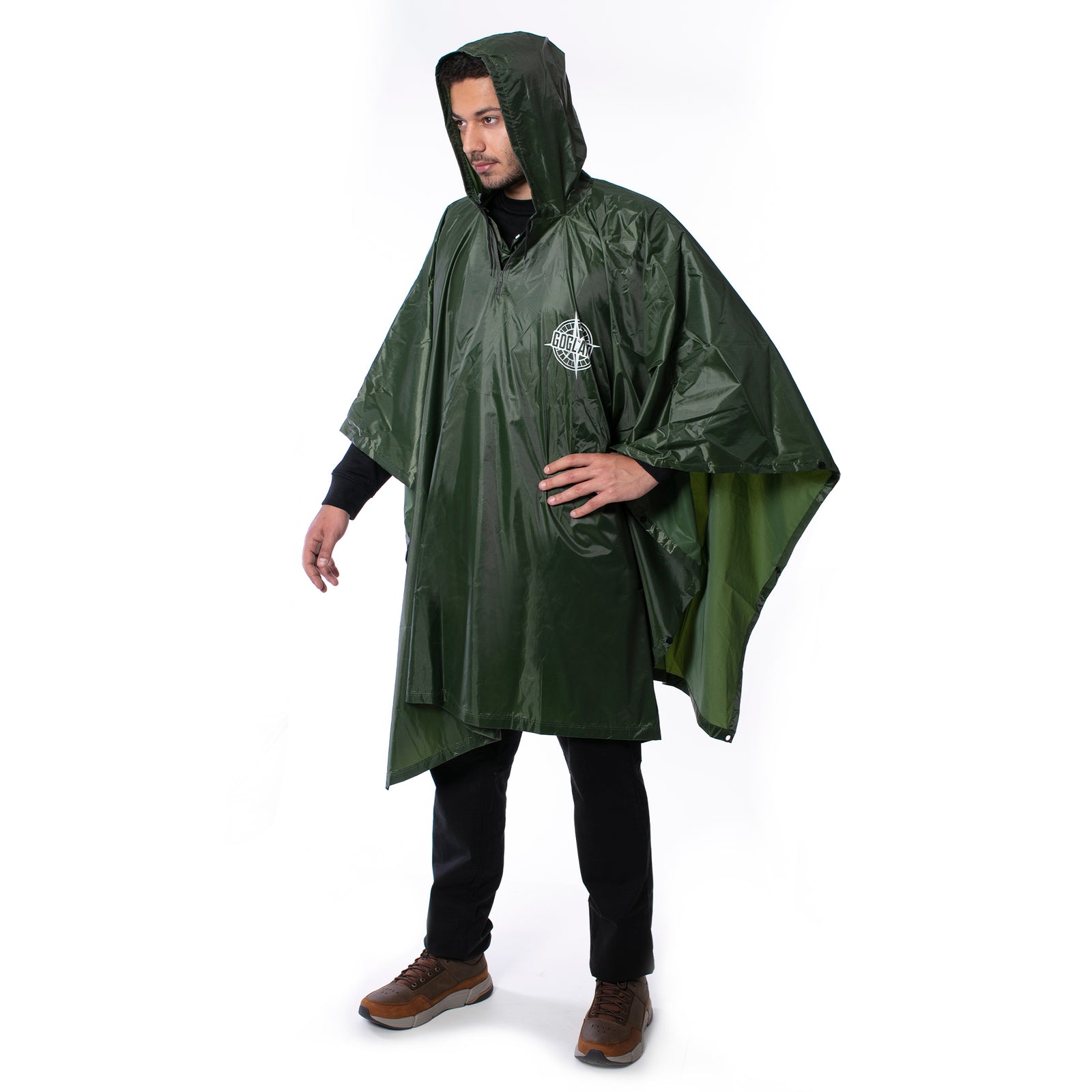 GOGLAND ® Monsun Ponczo przeciwdeszczowe zielony