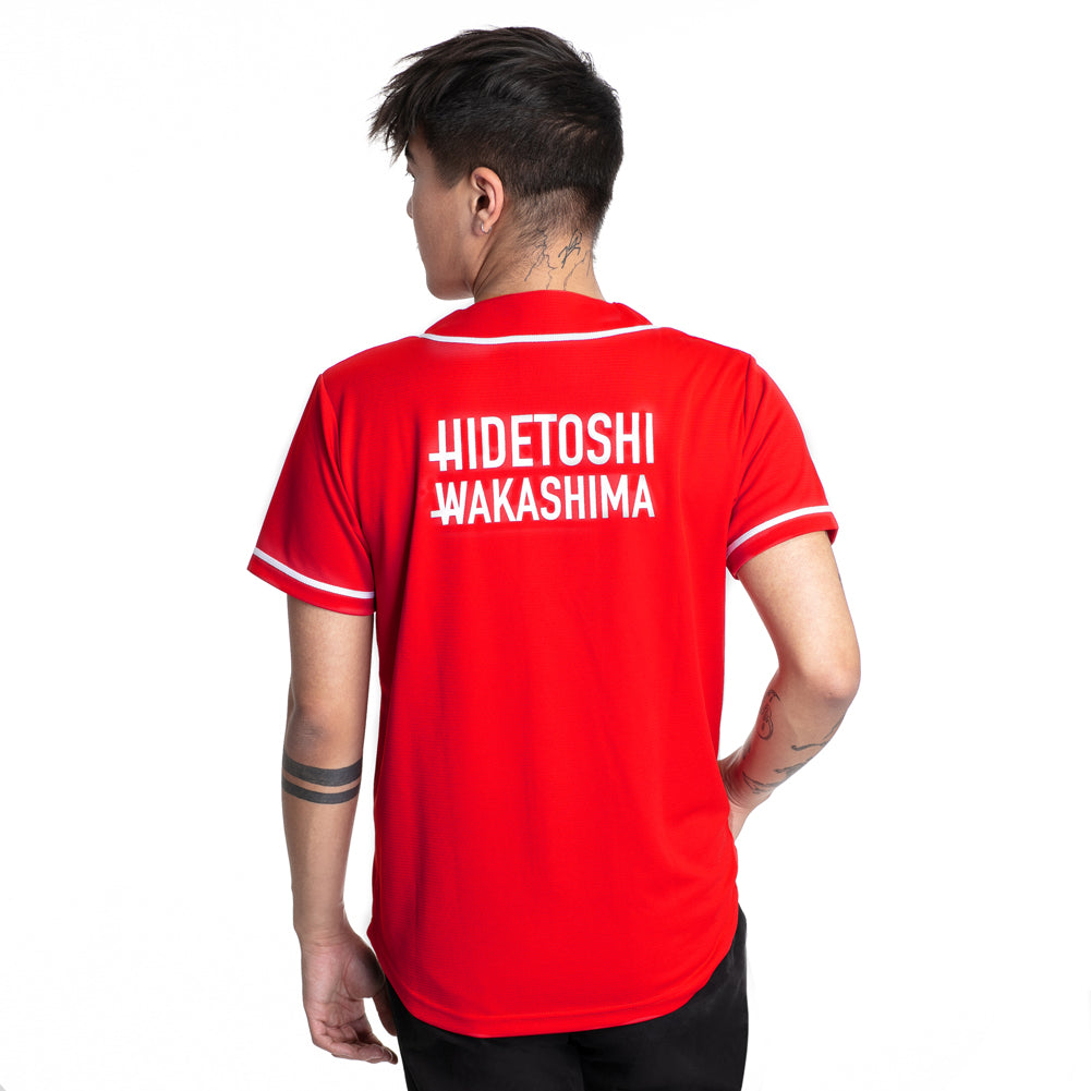 HIDETOSHI WAKASHIMA "BC Kiyota" Herren Baseball Trikot rot