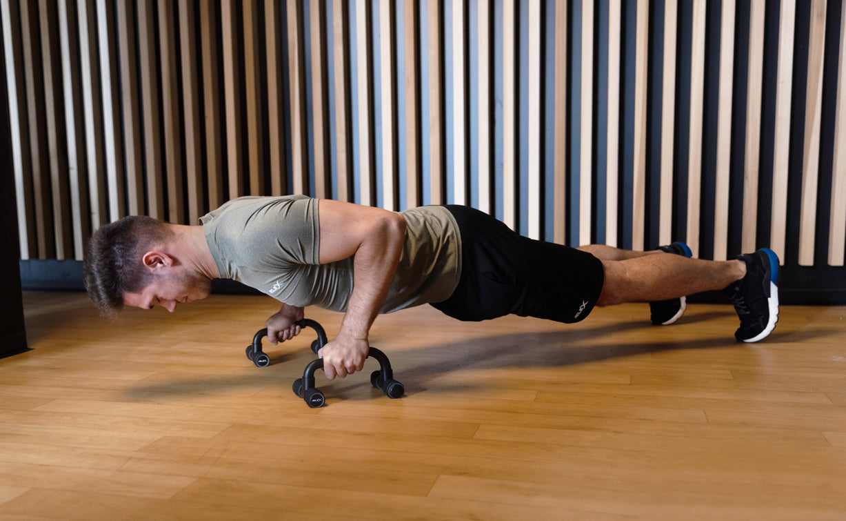 JELEX Gain Hard Push Up Bar Uchwyty do pompek czarny szary