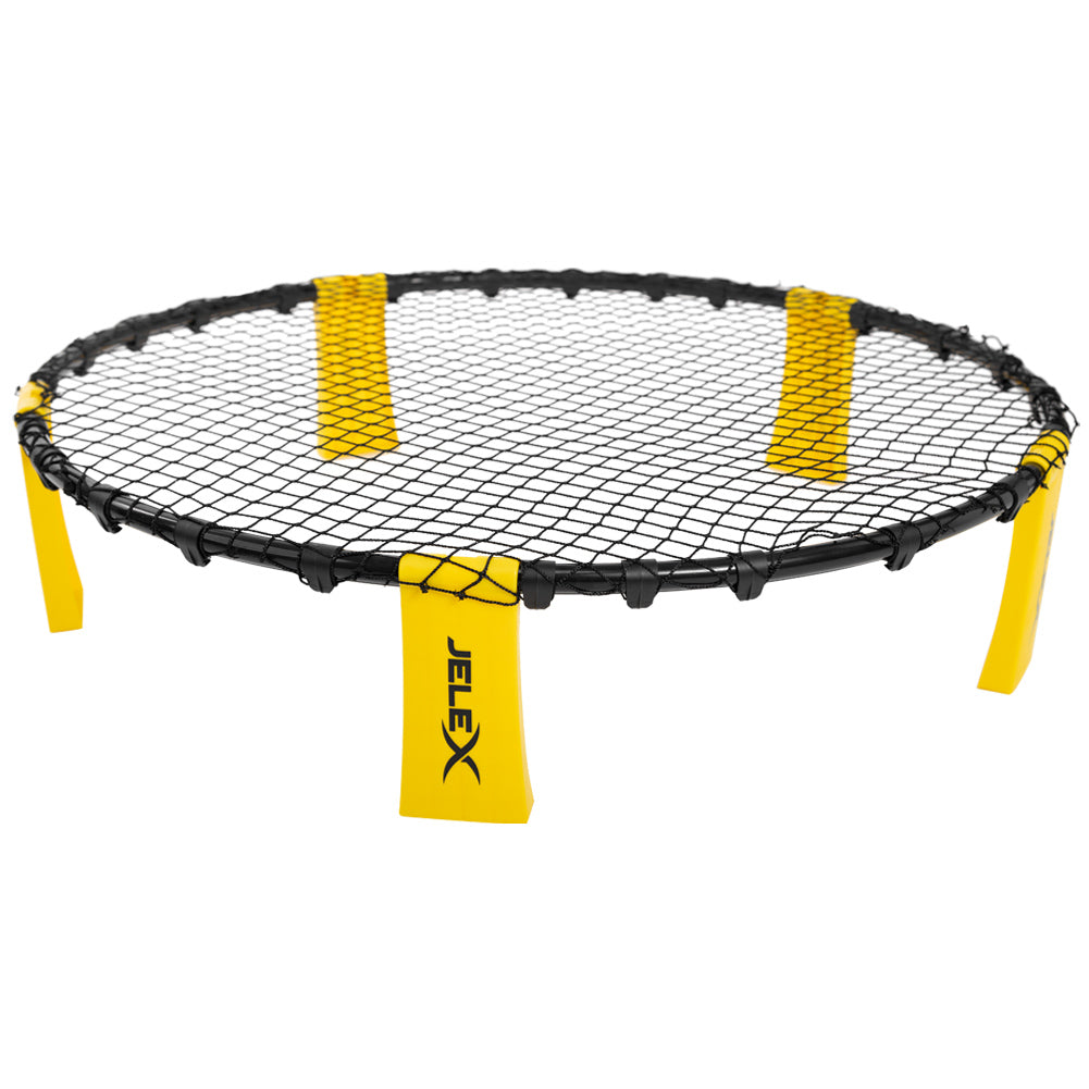 JELEX "Smash" Roundnet 6er-Set mit 3 Bällen gelb