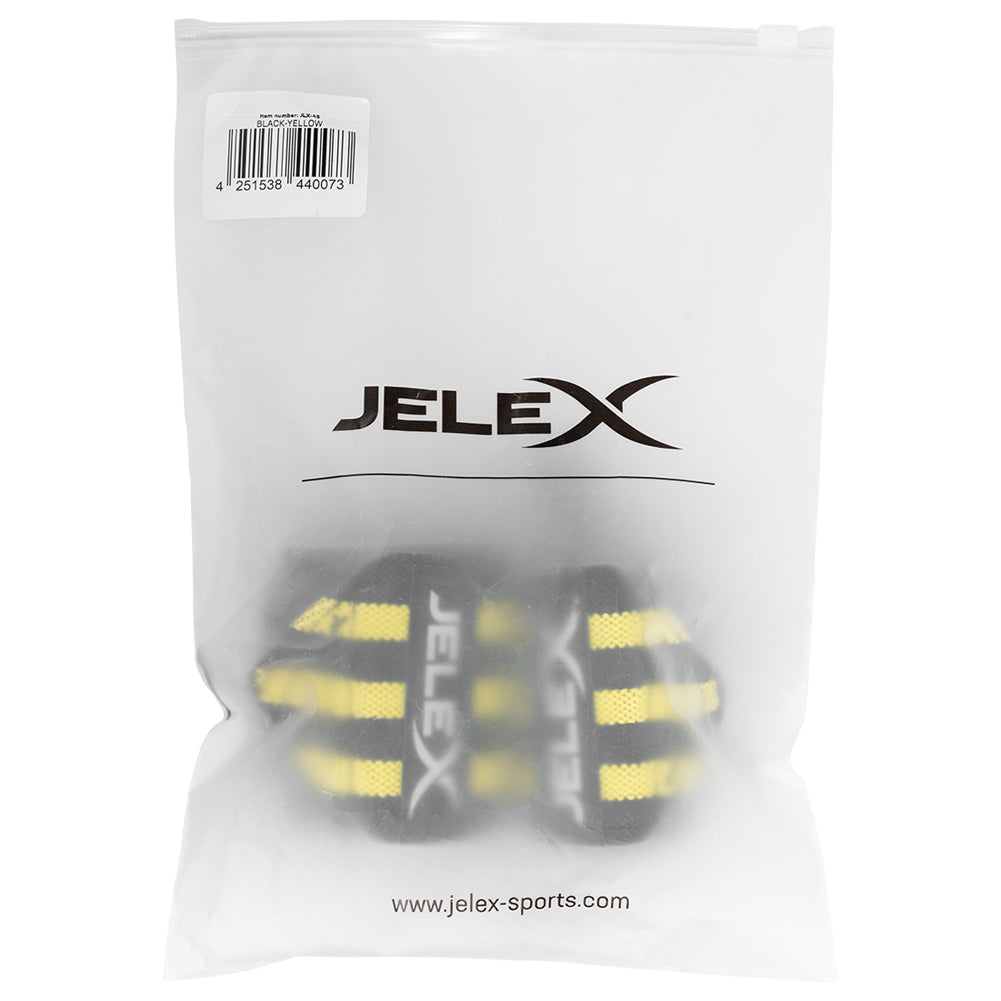 JELEX Strong Owijki na nadgarstki do fitnessu czarno-żółty