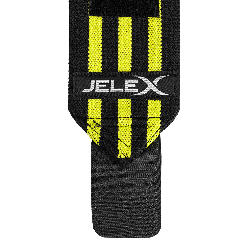 JELEX Strong Owijki na nadgarstki do fitnessu czarno-żółty