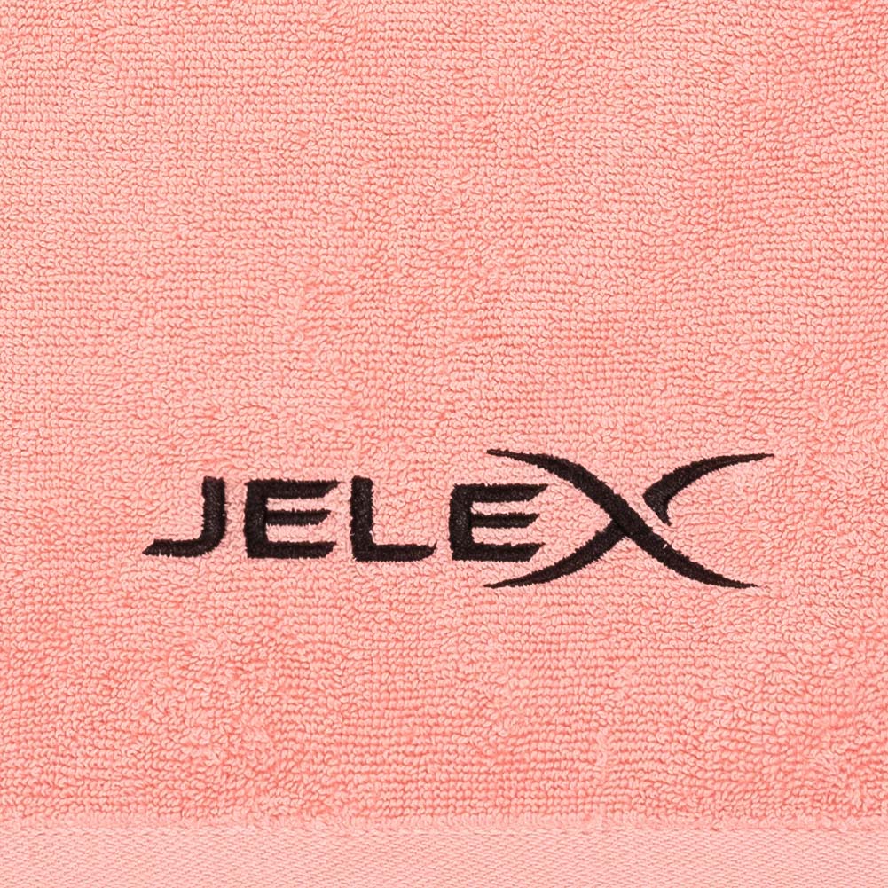 JELEX "100FIT" Sportowy ręcznik z kieszonką na zamek różowy