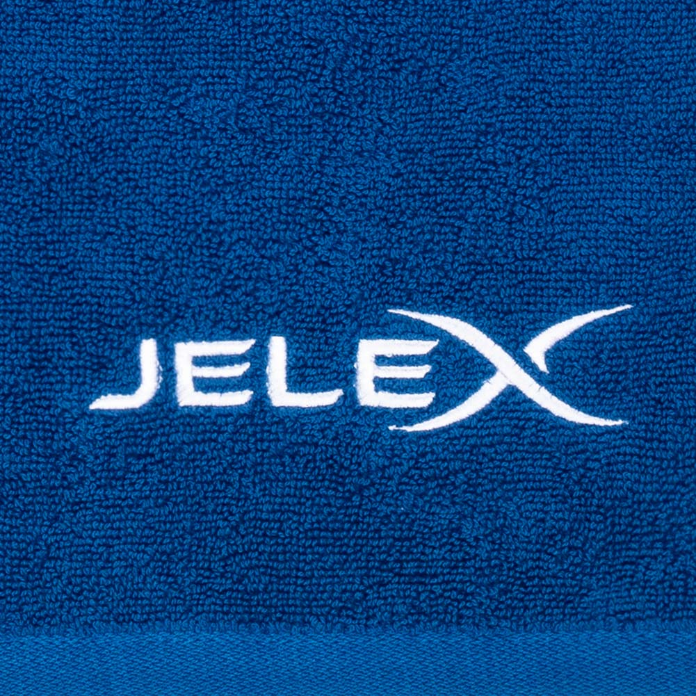 JELEX "100FIT" Sportowy ręcznik z kieszonką na zamek błękit królewski