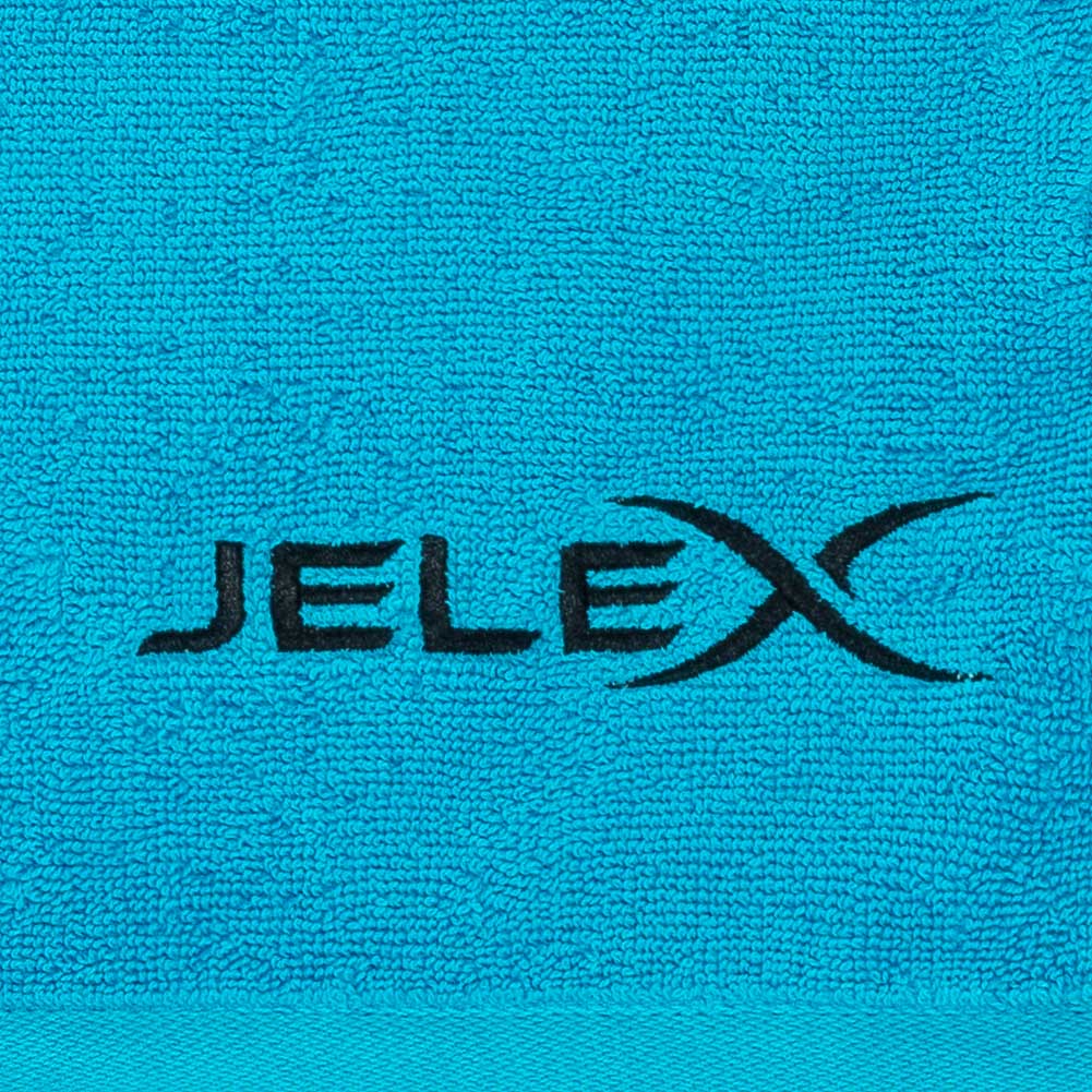 JELEX "100FIT" Sportowy ręcznik z kieszonką na zamek turkusowy