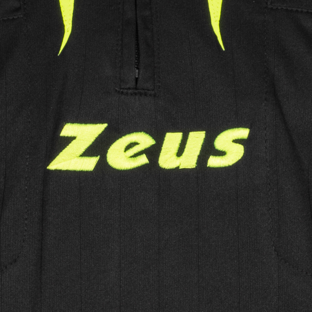 Zeus Mężczyźni Komplet sędziowski koszulka ze spodenkami Czarny