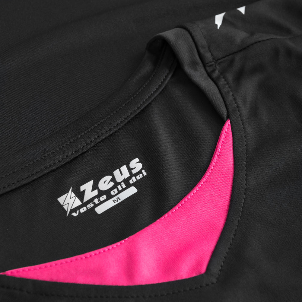 Zeus Kit Flora Kobiety Koszulka koszykarska ze spodenkami czarny
