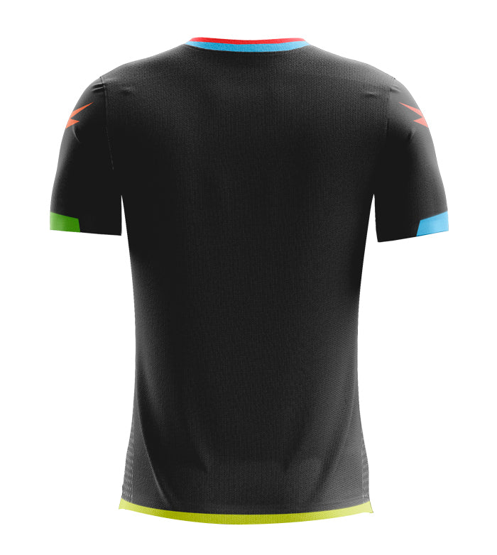 Zeus Icon Teamwear Set Koszulka ze spodenkami czarny neonowo pomarańczowy