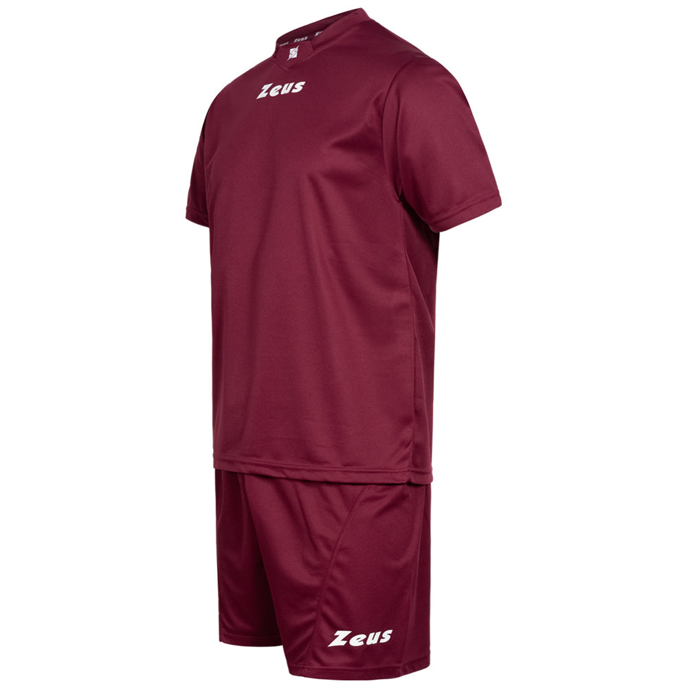 Zeus Kit Promo Zestaw piłkarski 2-częściowy ciemnoczerwony